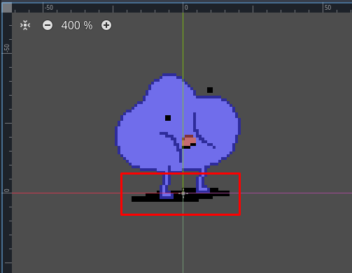 The character is now correctly positioned Correct the Character's sprite position