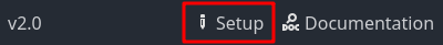 Reopen the Setup window anytime from the main dock Setup button